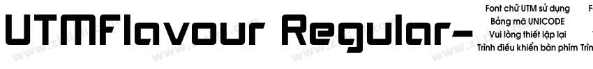 UTMFlavour Regular字体转换